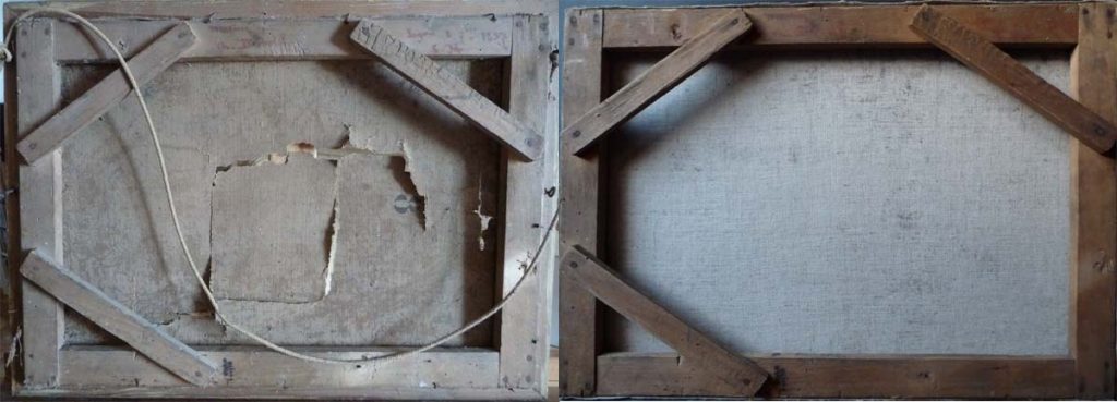 12-Charles Diebold-2-Avant-après restauration du support